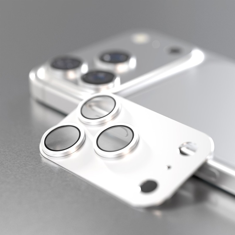 Etteri full camera lens guard for iPhone 17 Pro Max silver - Billede 2
