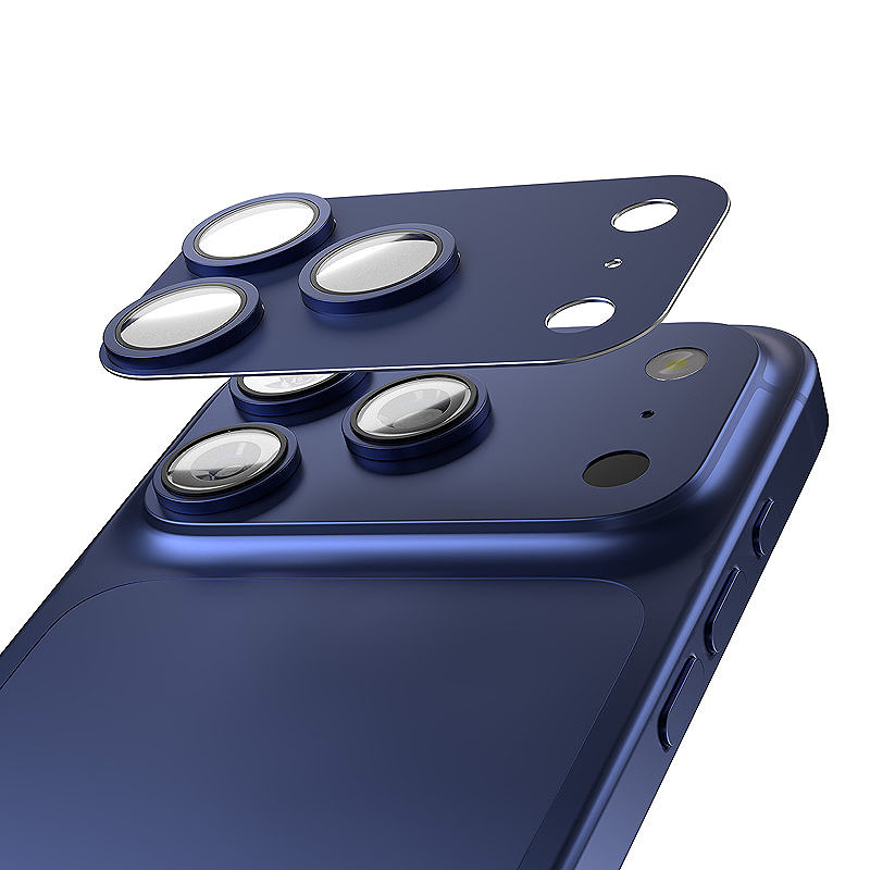 Etteri full camera lens guard for iPhone 17 Pro blue