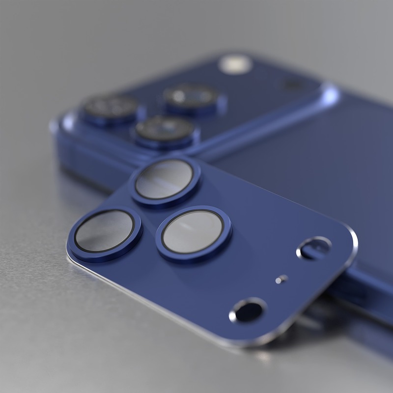 Etteri full camera lens guard for iPhone 17 Pro blue - Billede 2