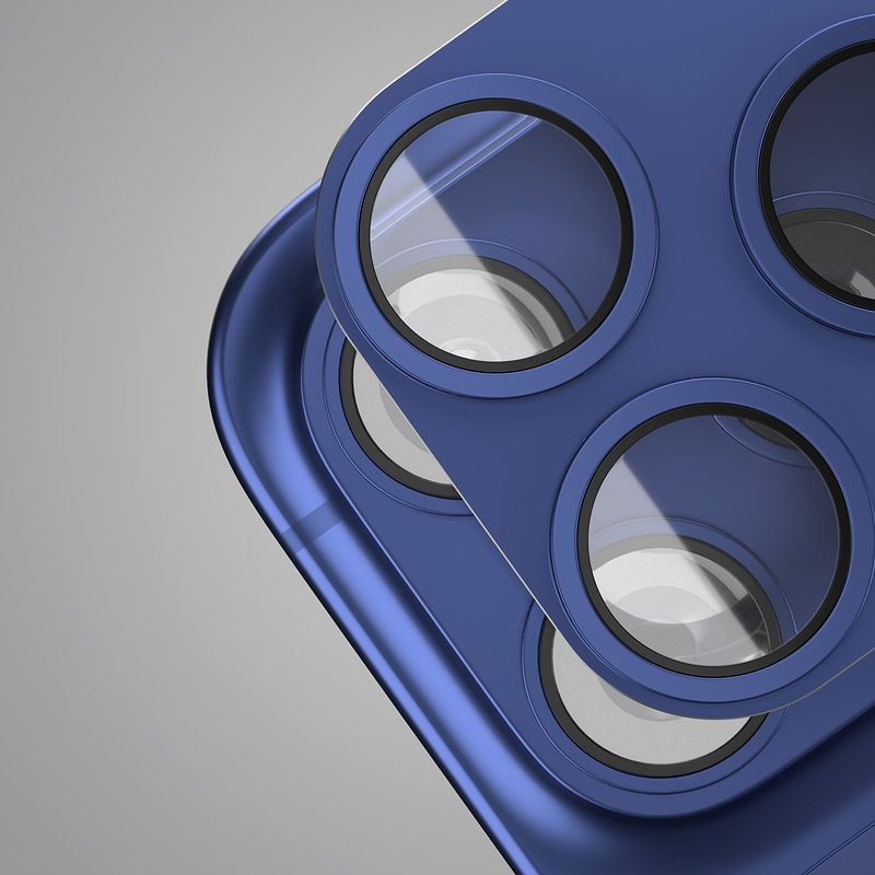 Etteri full camera lens guard for iPhone 17 Pro blue - Billede 3