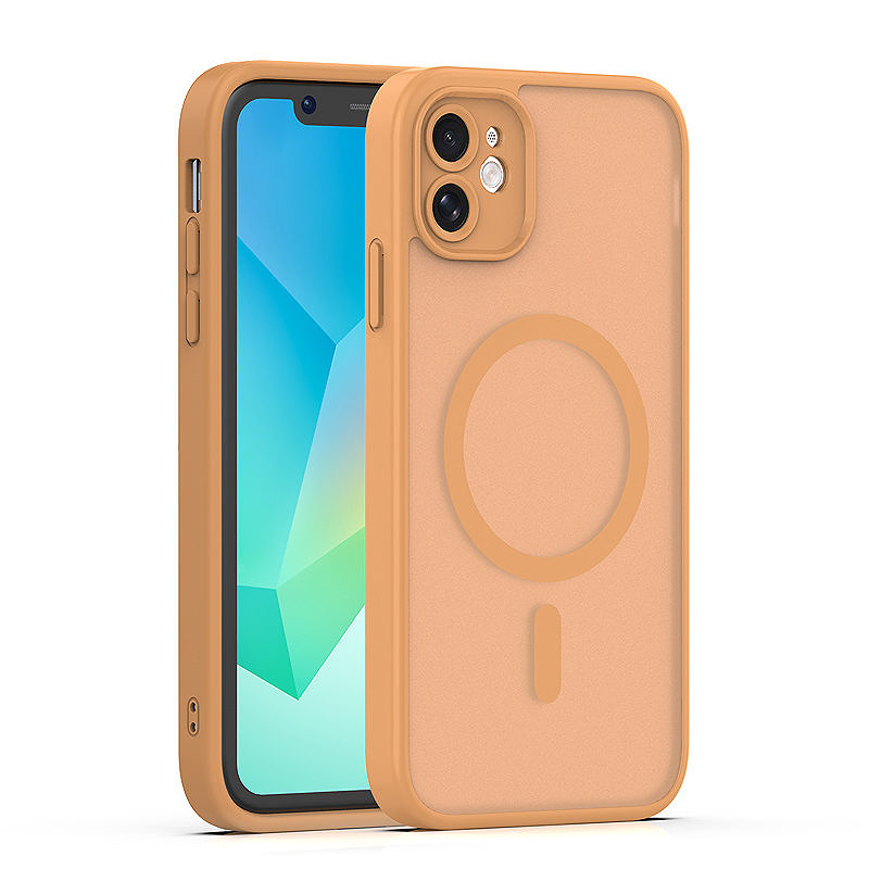 Mag Matt case for iPhone 11 brown camera protection