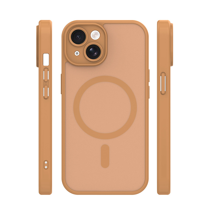 Mag Matt case for iPhone 13 6,1" brown camera protection - Billede 3