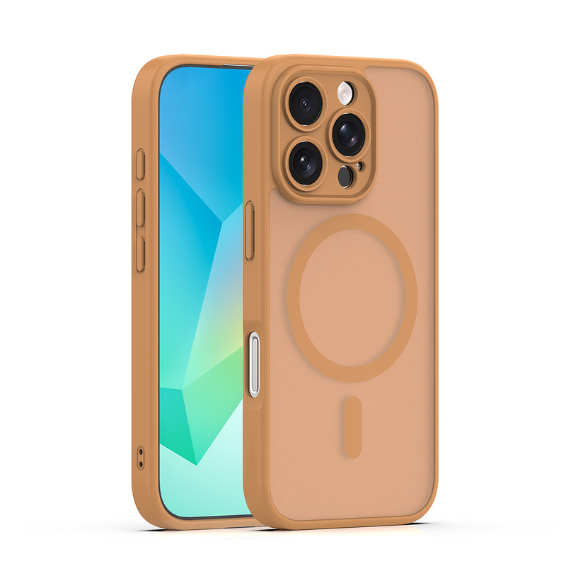 Mag Matt case for iPhone 16 Pro Max 6,9" brown camera protection