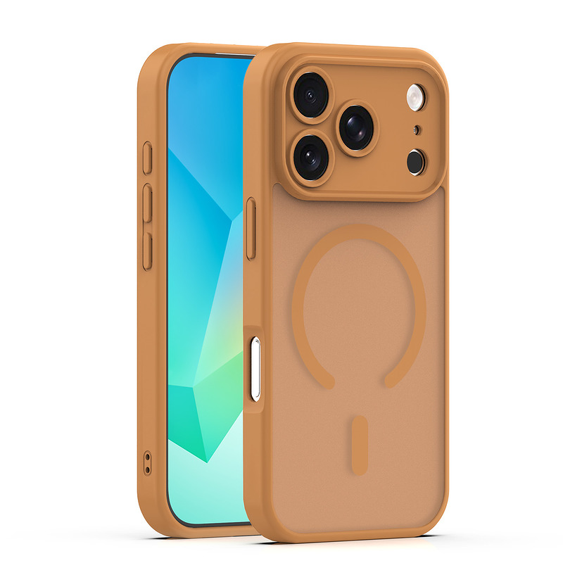 Mag Matt case for iPhone 17 Pro 6,3" / 18 Pro 6,3" brown camera protection
