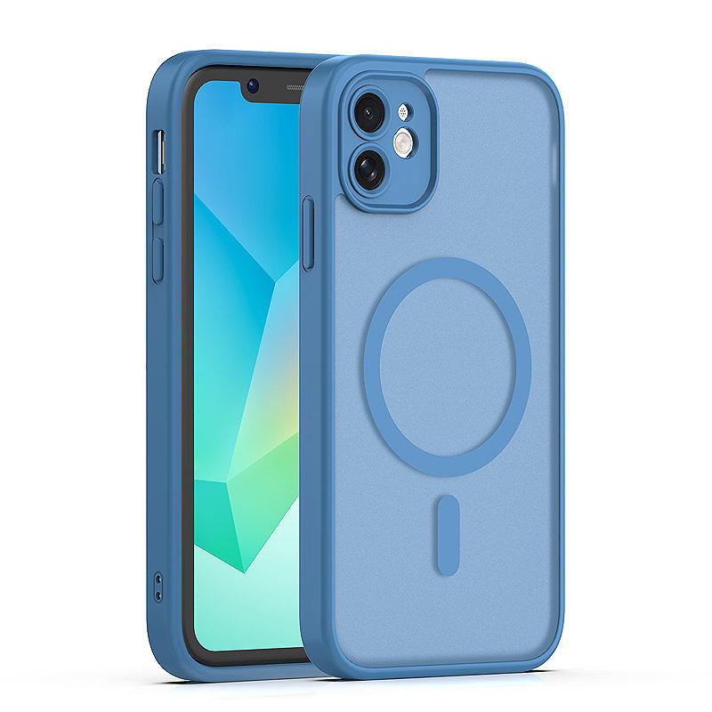 Mag Matt case for iPhone 11 dark blue camera protection