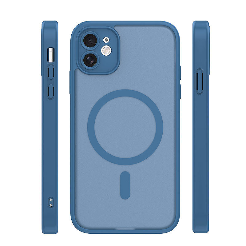 Mag Matt case for iPhone 11 dark blue camera protection - Billede 3