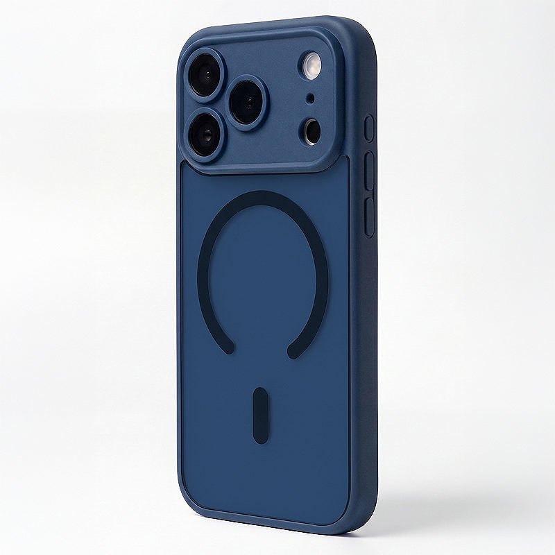 Mag Matt case for iPhone 12 6,1" dark blue camera protection - Billede 4