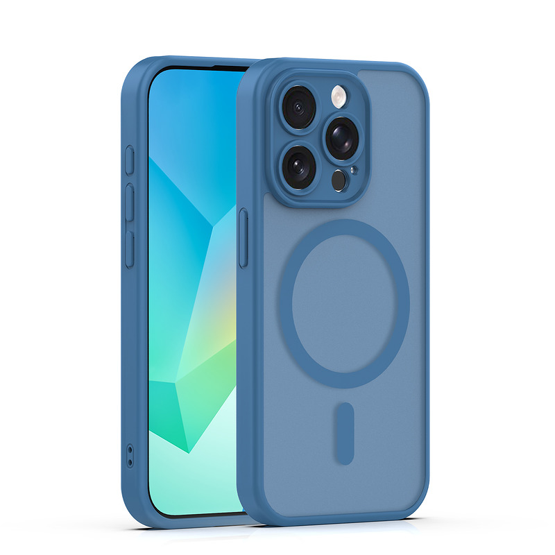 Mag Matt case for iPhone 14 Pro 6,1" dark blue camera protection