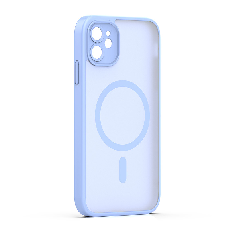Mag Matt case for iPhone 11 light blue camera protection - Billede 2