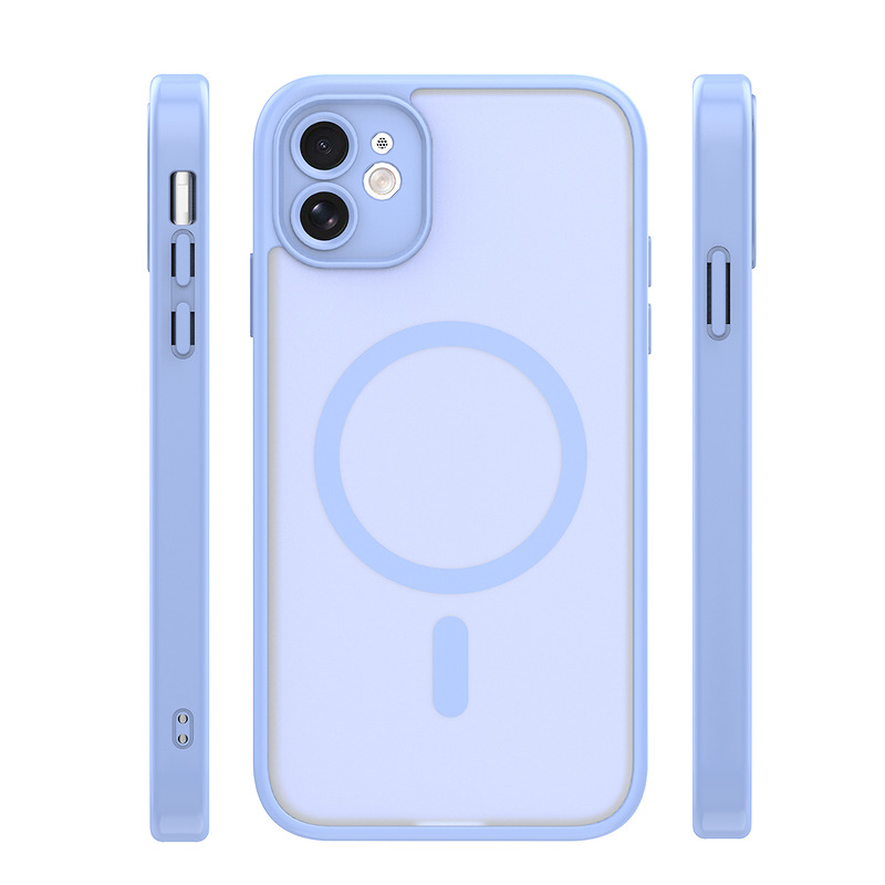 Mag Matt case for iPhone 11 light blue camera protection - Billede 3