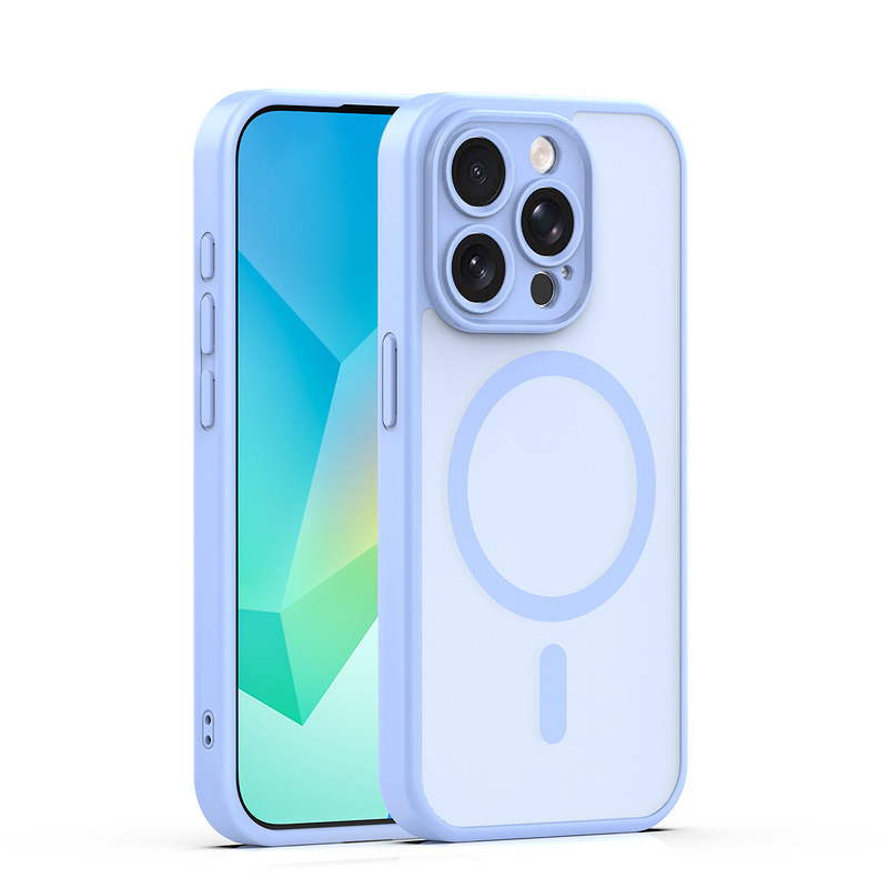 Mag Matt case for iPhone 14 Pro 6,1" light blue camera protection