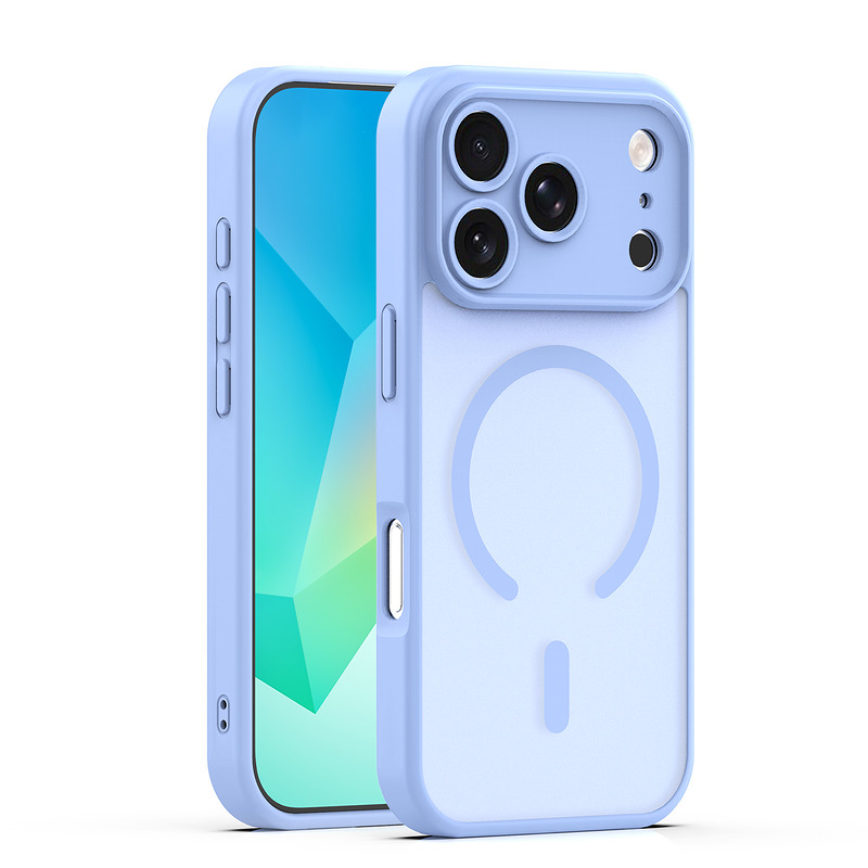Mag Matt case for iPhone 17 Pro Max 6,9" / 18 Pro Max 6,9" light blue camera protection