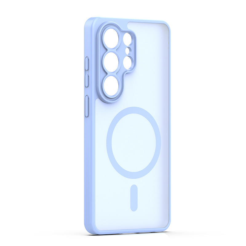 Mag Matt case for Samsung Galaxy S25 Ultra light blue camera protection - Billede 3