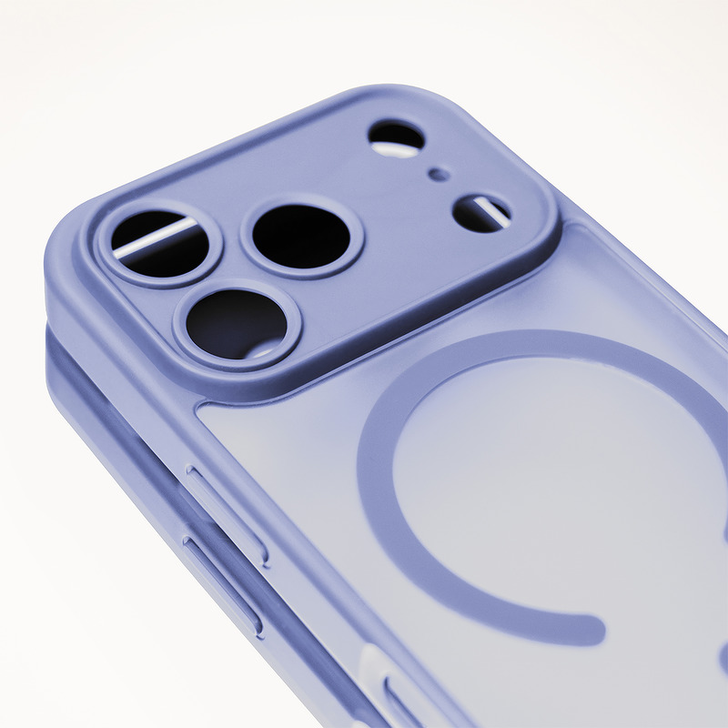 Mag Matt case for Samsung Galaxy S25 Ultra light blue camera protection - Billede 5