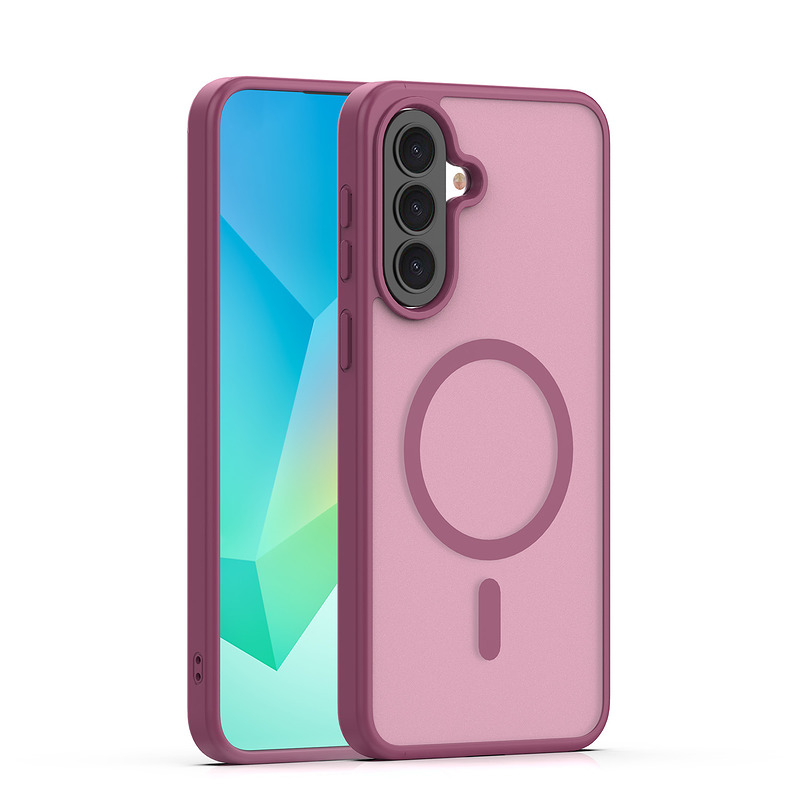 Mag Matt case for Samsung Galaxy A57 maroon big hole