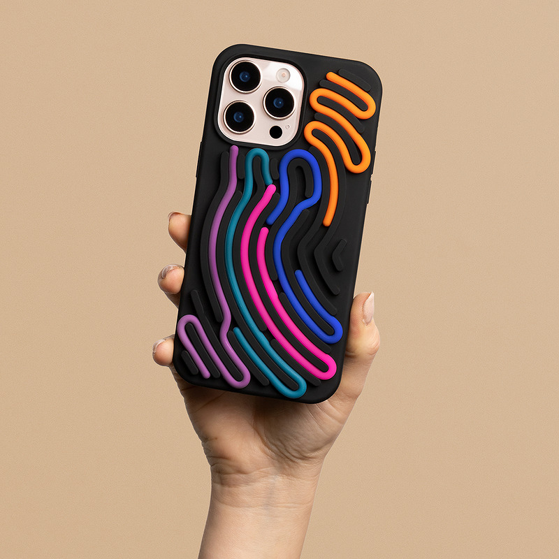 DIY Snake case for iPhone 16 6,1" black - Billede 2