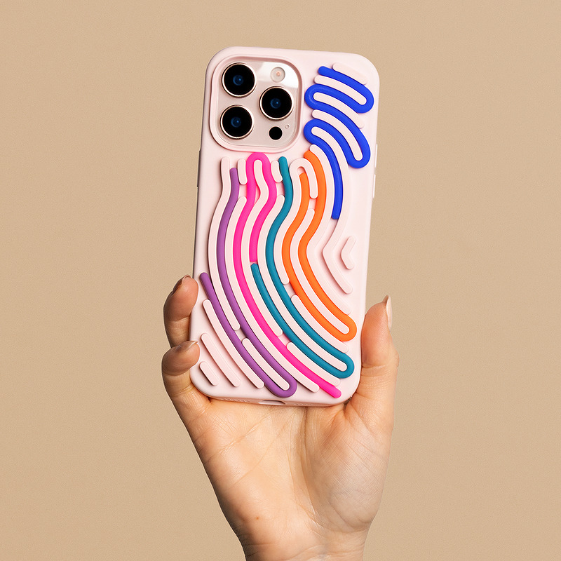 DIY Snake case for iPhone 16 6,1" pink - Billede 2