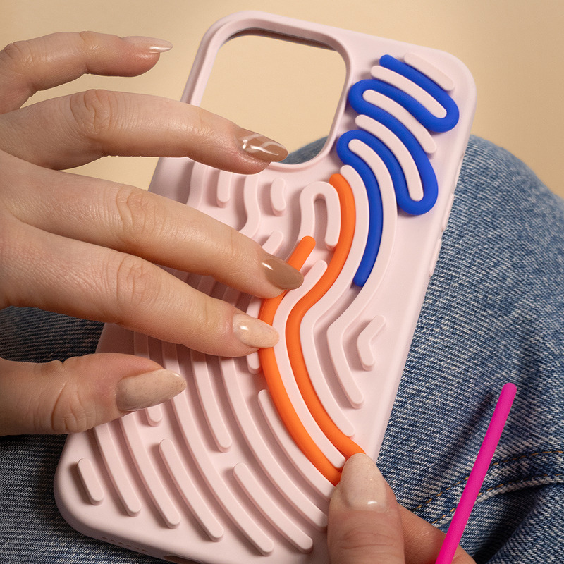 DIY Snake case for iPhone 16 6,1" pink - Billede 4