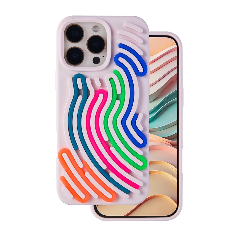 DIY Snake case for iPhone 16 Pro 6,3" pink