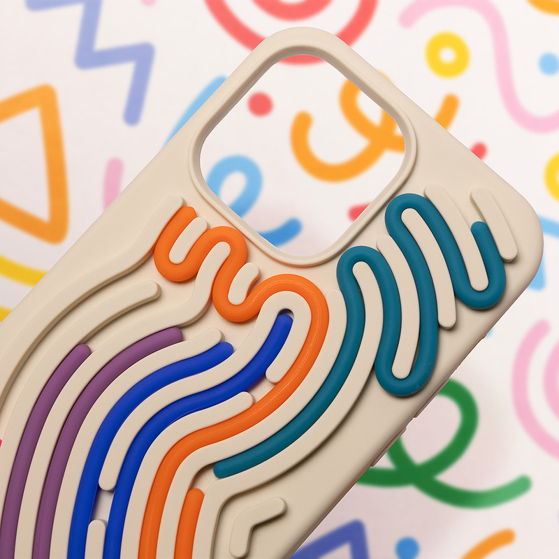 DIY Snake case for iPhone 15 6,1" beige - Billede 5