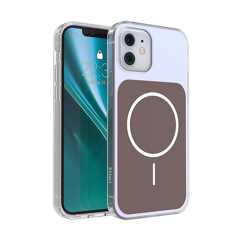 Etteri Hidden Pearl case for iPhone 12 / 12 Pro 6,1'' brown