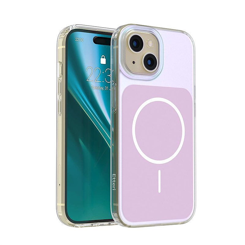 Etteri Hidden Pearl case for iPhone 15 6,1" pink