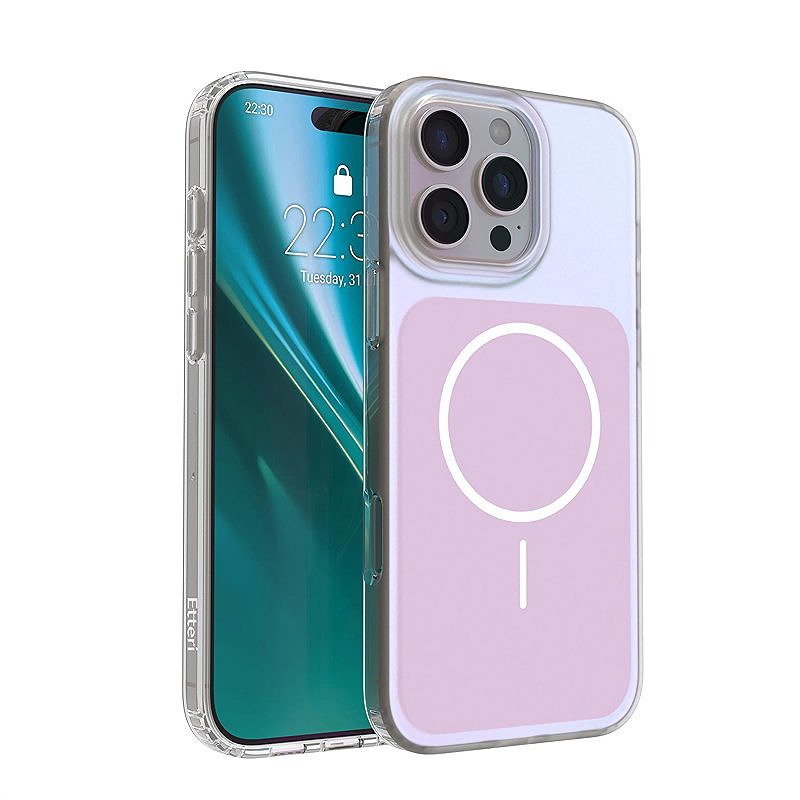 Etteri Hidden Pearl case for iPhone 16 Pro Max 6,9" pink
