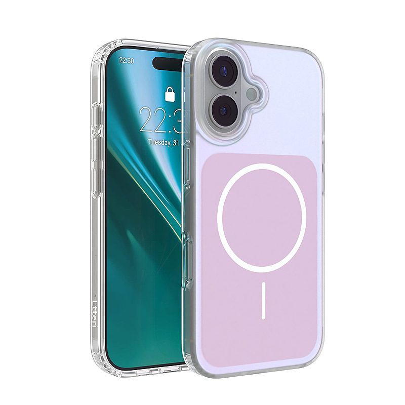 Etteri Hidden Pearl case for iPhone 17 6,3" pink