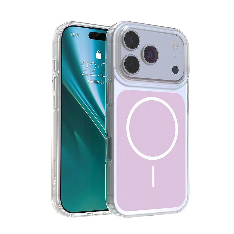 Etteri Hidden Pearl case for iPhone 17 Pro / 18 Pro 6,3" pink