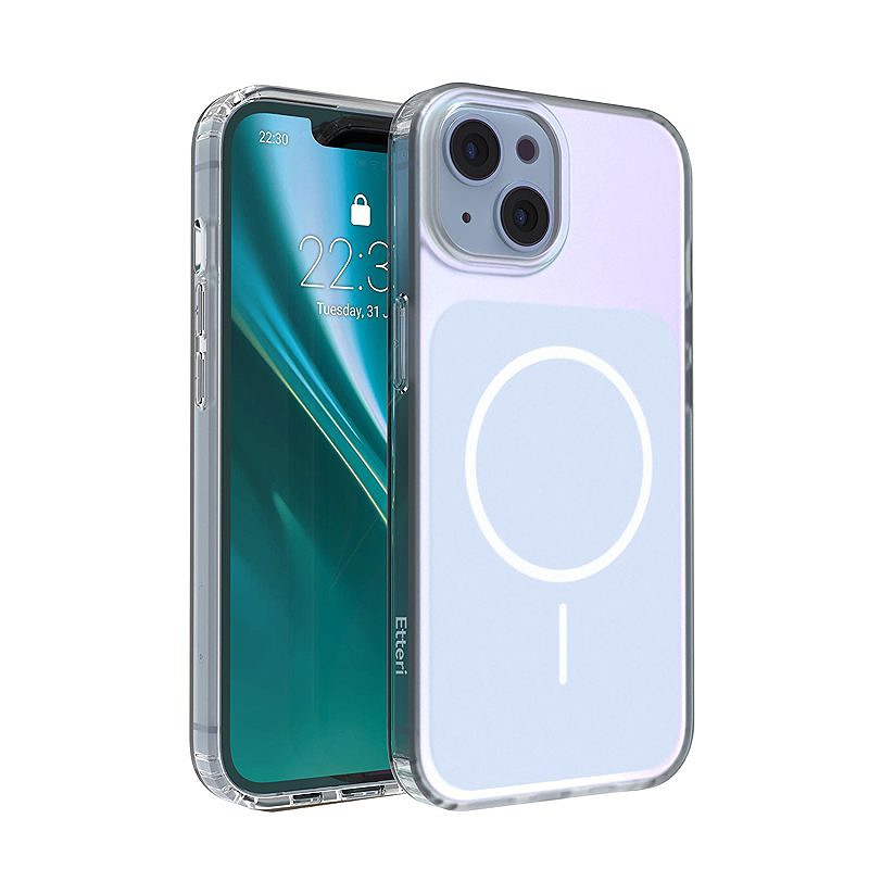 Etteri Hidden Pearl case for iPhone 13 6,1" light blue