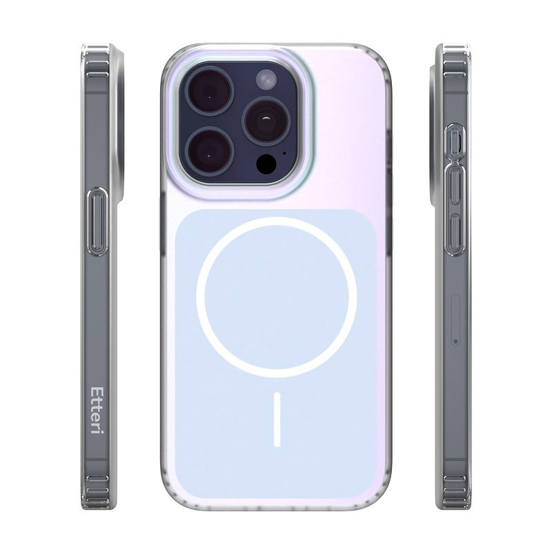 Etteri Hidden Pearl case for iPhone 15 Pro 6,1" light blue - Billede 3