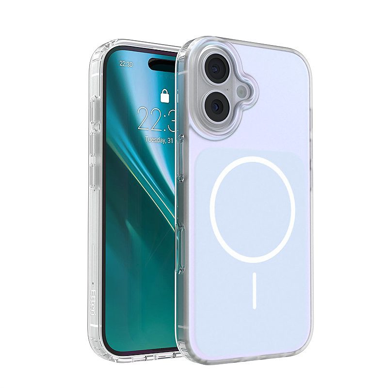 Etteri Hidden Pearl case for iPhone 16 6,1" light blue
