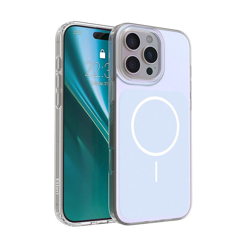 Etteri Hidden Pearl case for iPhone 16 Pro 6,3" light blue