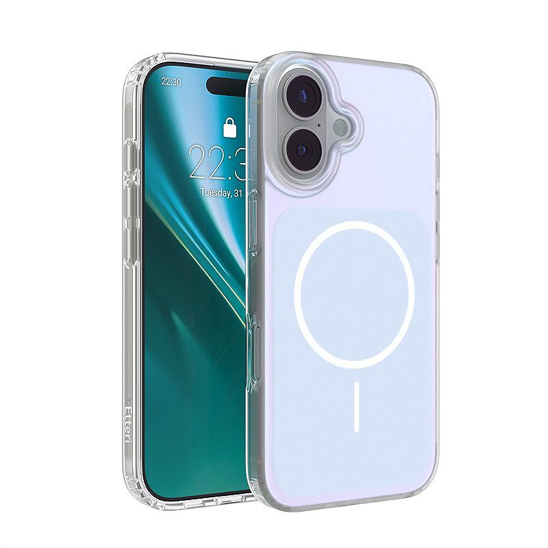 Etteri Hidden Pearl case for iPhone 17 6,3" light blue