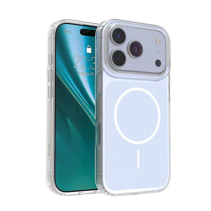 Etteri Hidden Pearl case for iPhone 17 Pro / 18 Pro 6,3" light blue
