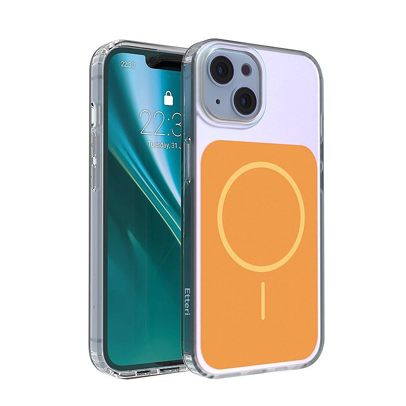 Etteri Hidden Pearl case for iPhone 13 6,1" orange
