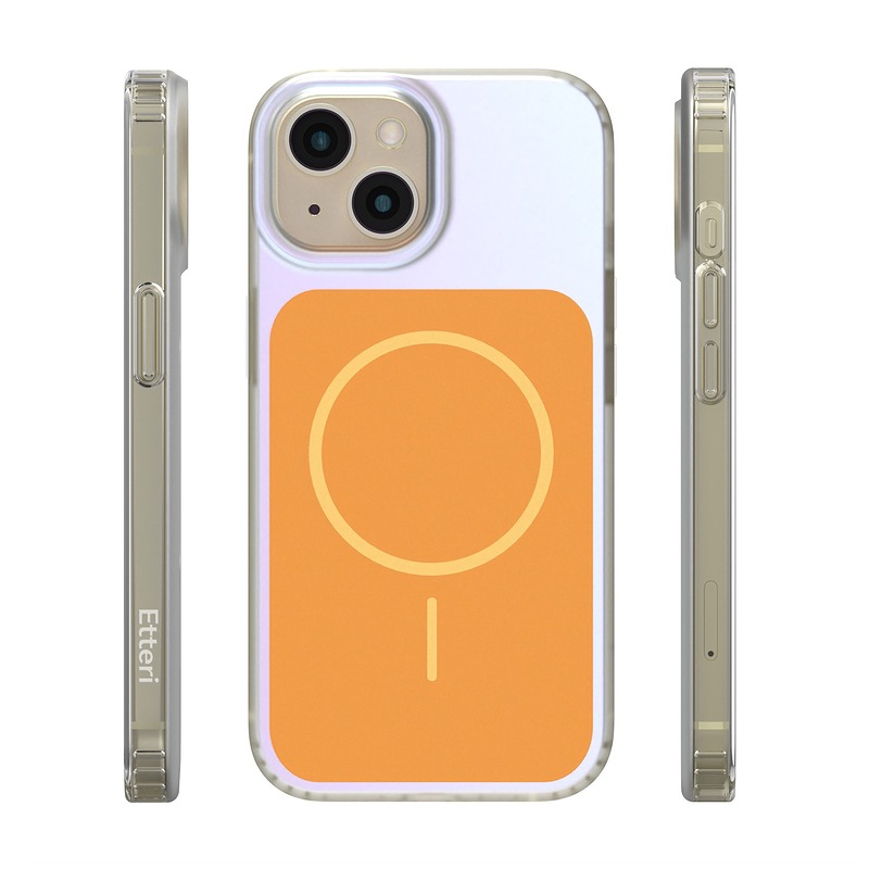 Etteri Hidden Pearl case for iPhone 15 6,1" orange - Billede 3