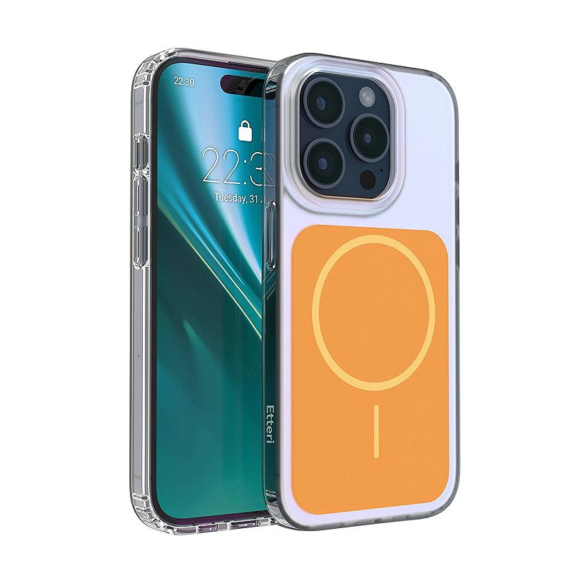 Etteri Hidden Pearl case for iPhone 15 Pro 6,1" orange