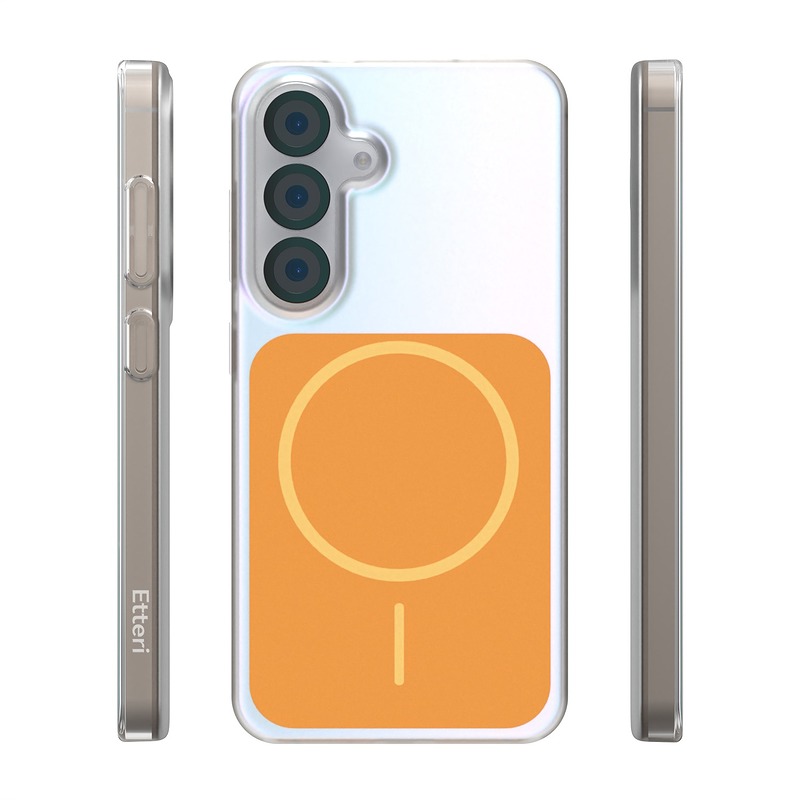 Etteri Hidden Pearl case for Samsung Galaxy S25 orange - Billede 2