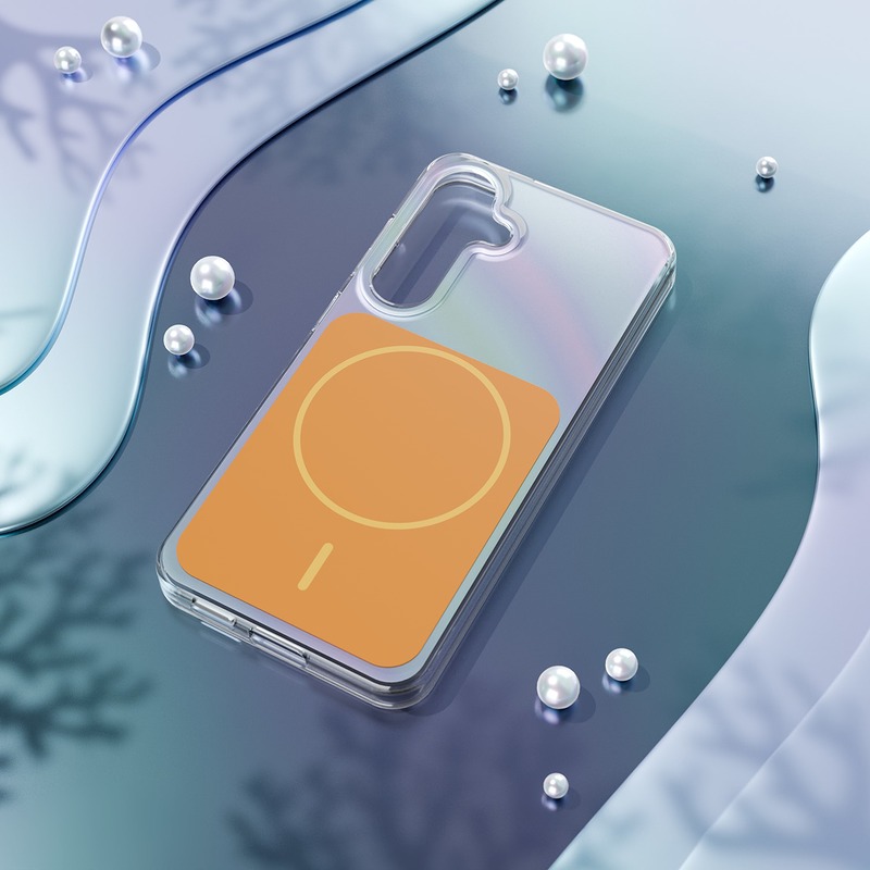 Etteri Hidden Pearl case for Samsung Galaxy S25 orange - Billede 4