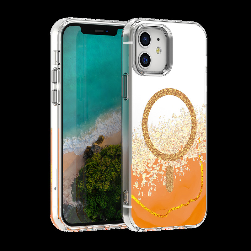 Epoxy Mag case for iPhone 12 / 12 Pro 6,1" orange