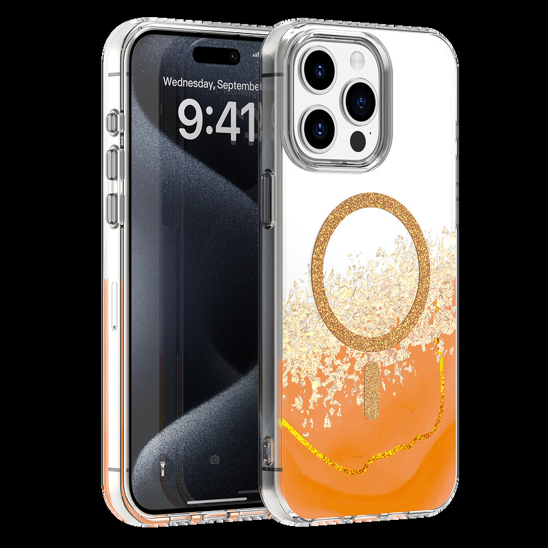 Epoxy Mag case for iPhone 15 Pro 6,1" orange