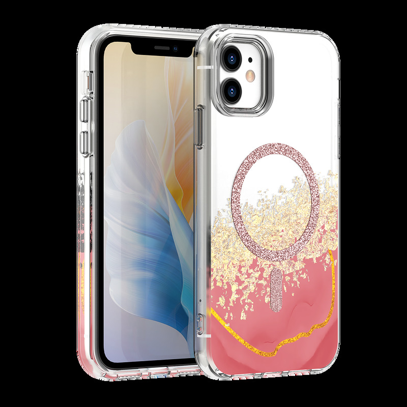 Epoxy Mag case for iPhone 11 pink