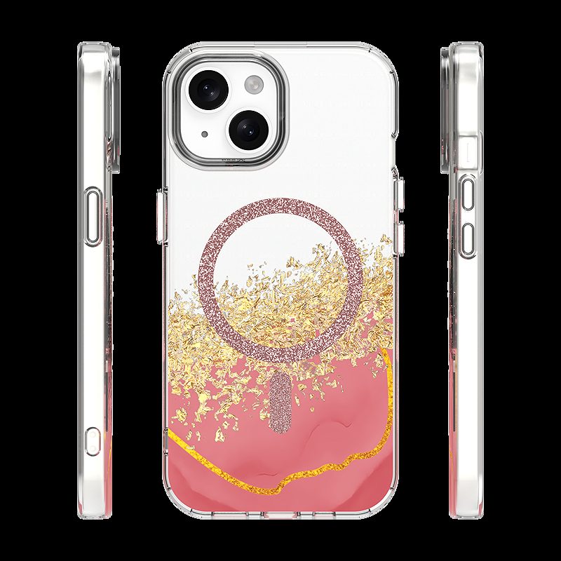 Epoxy Mag case for iPhone 13 / 14 6,1" pink - Billede 2