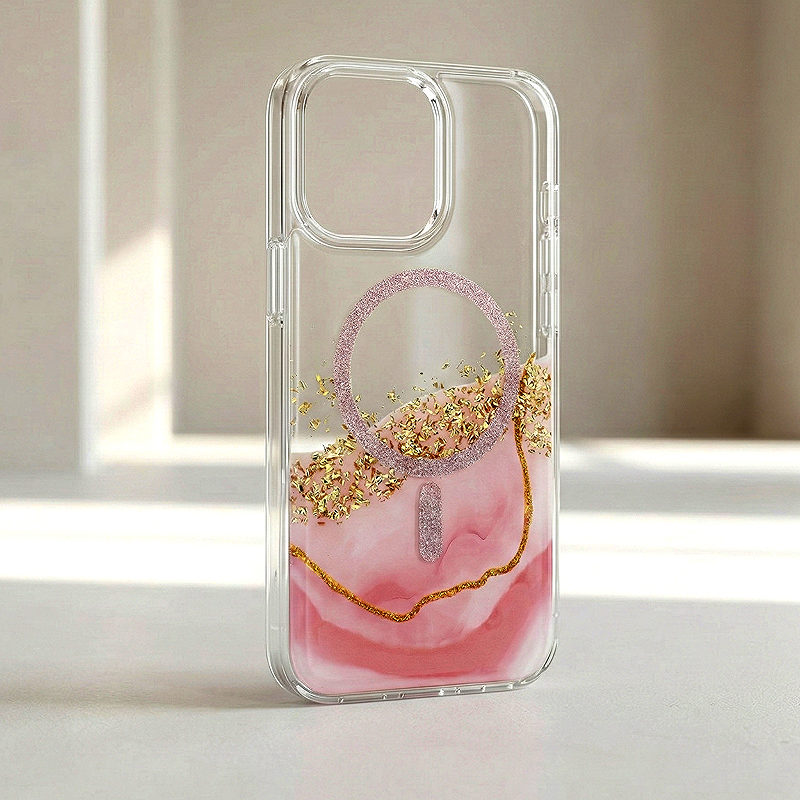 Epoxy Mag case for iPhone 13 / 14 6,1" pink - Billede 4