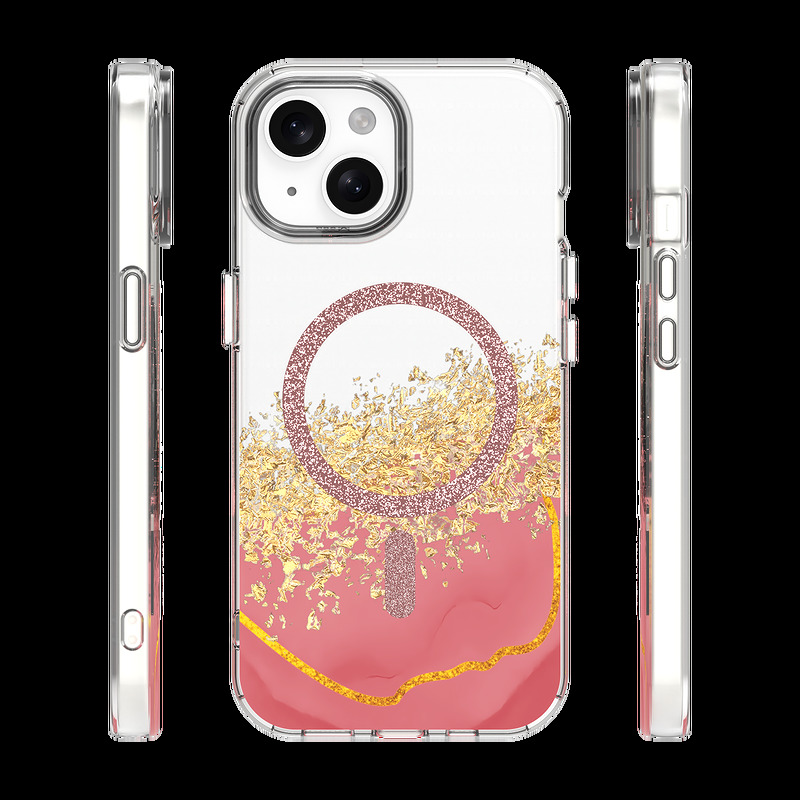 Epoxy Mag case for iPhone 15 6,1" pink - Billede 2