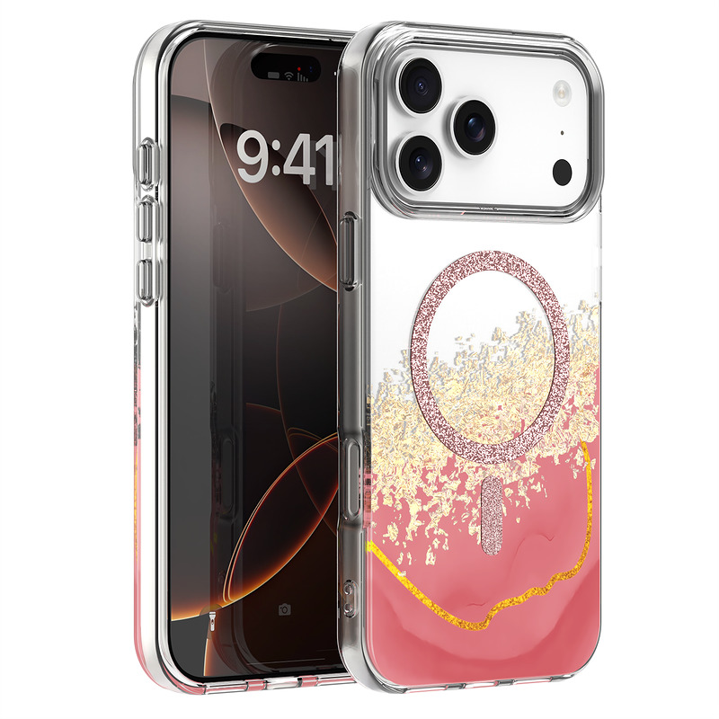 Epoxy Mag case for iPhone 17 Pro Max 6,9'' pink