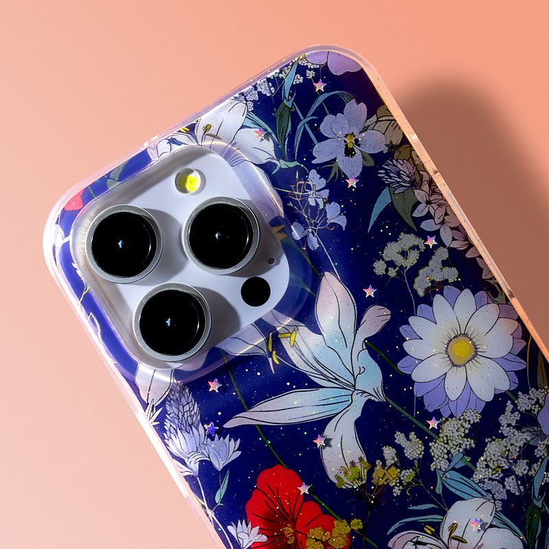 Glow Glam case for Samsung Galaxy A37 5G blue - Billede 5