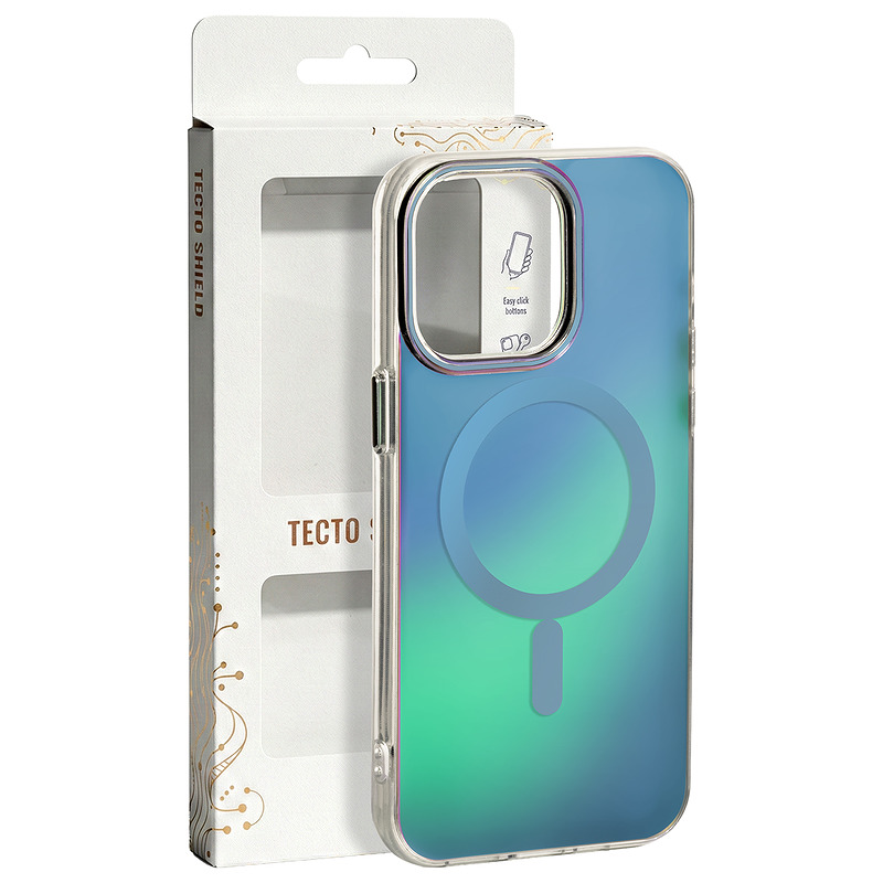 Tecto Shield Aurora case for iPhone 17 Pro Max 6,9" / 18 Pro Max 6,9" blue - Billede 2