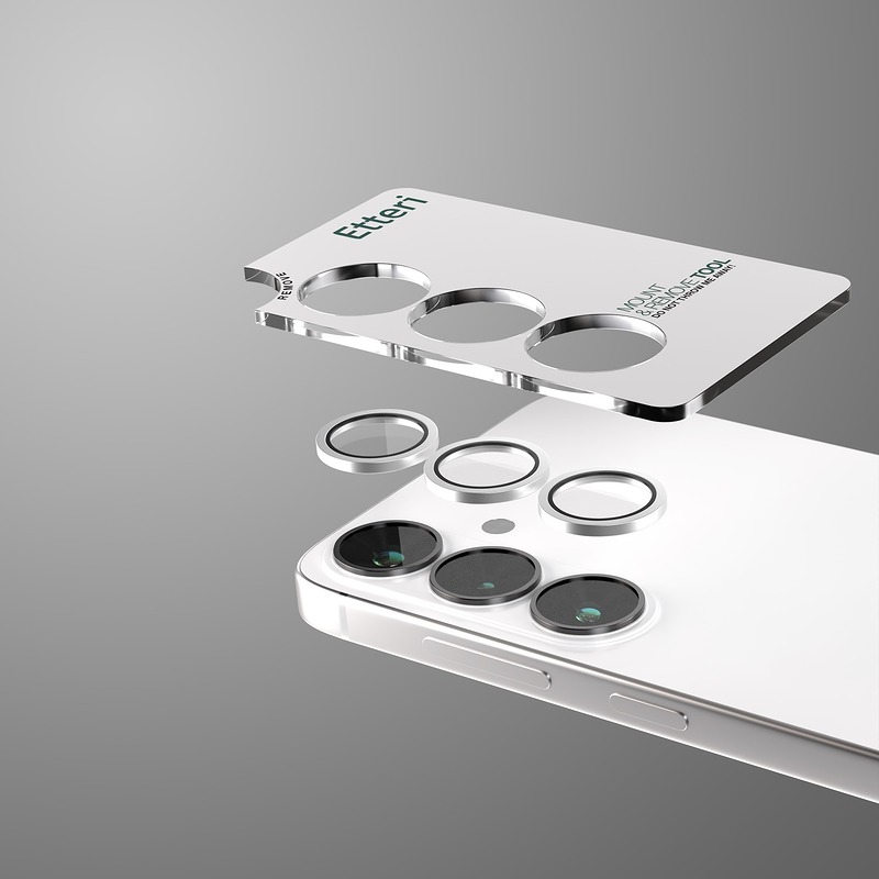 Etteri camera lens protector for Samsung Galaxy S26 silver - Billede 3